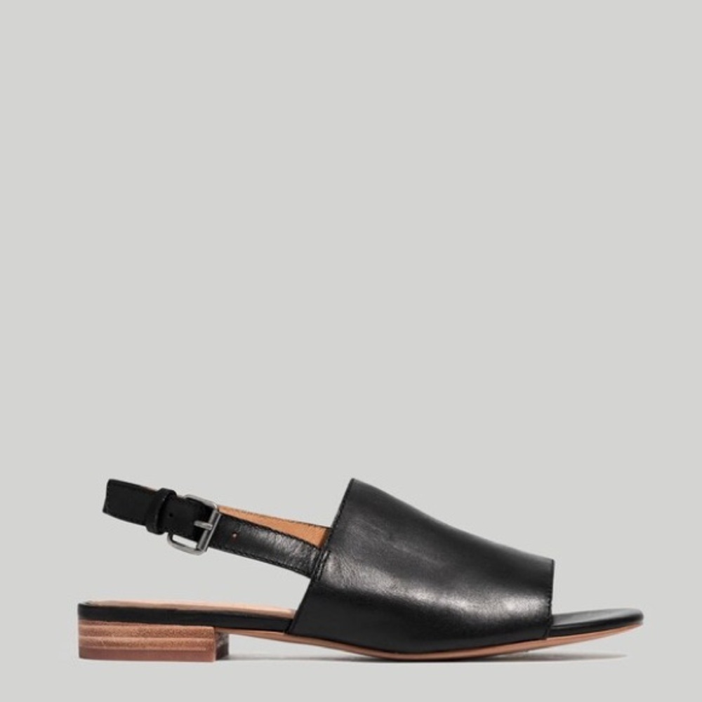 Madewell The Noelle Leather Slingback Sandal Minimalist Capsule Wardrobe sz 8 - Picture 10 of 10